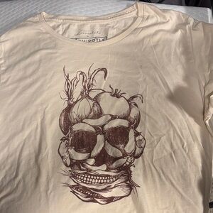 Loomstate Cream and Brown Graphic Tee